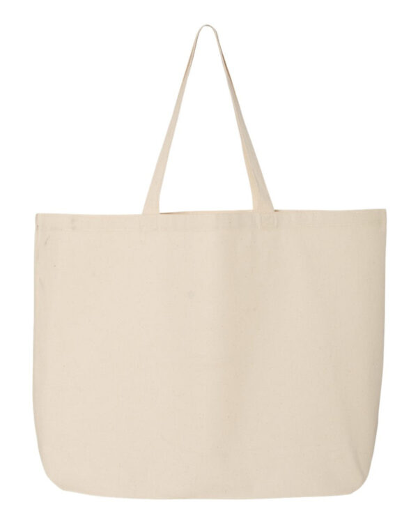 Q-Tees Q600 Canvas Gusseted Jumbo Tote