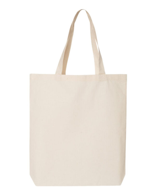 Q-Tees QTBG Cotton Gusseted Economical Tote