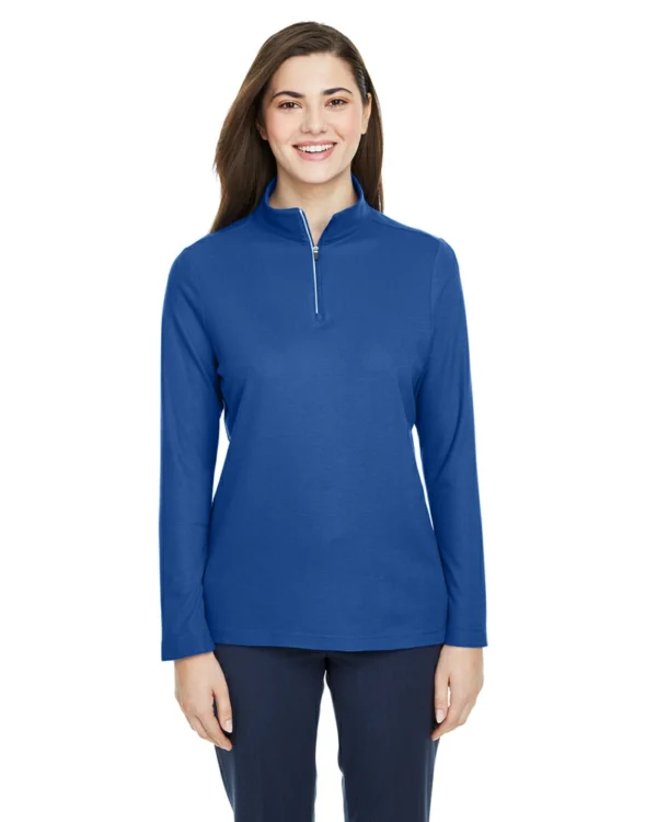 Core 365 CE405W - Ladies Fusion ChromaSoft Pique Quarter-Zip