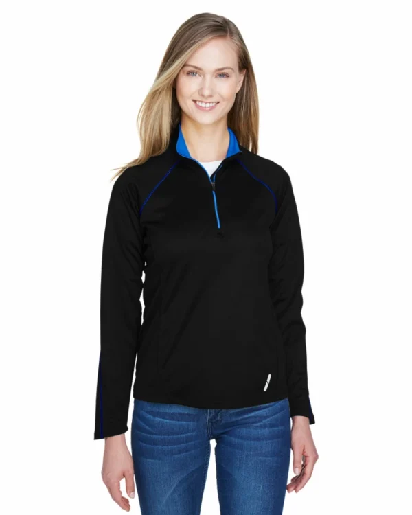 Ash City North End 78187 - Radar Ladies' Half-Zip Performance Long Sleeve Top