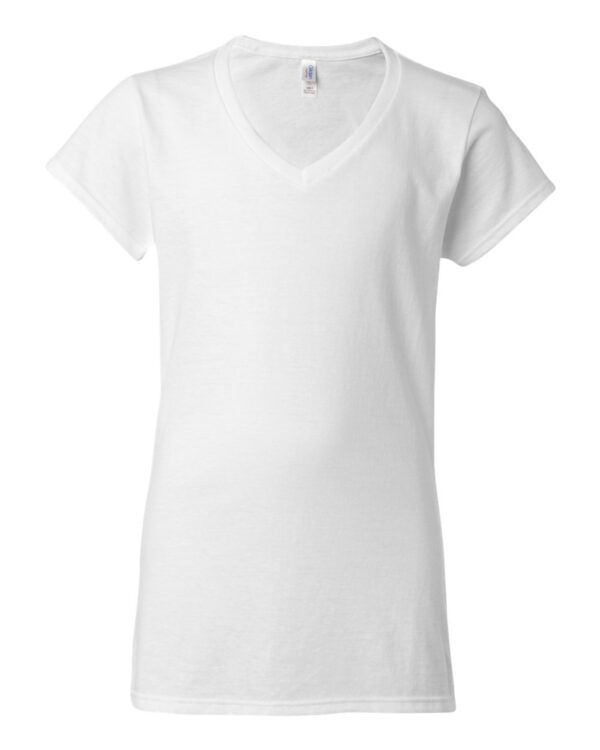 Gildan 64V00L Women's Softstyle® Junior Fit V-neck T-shirt