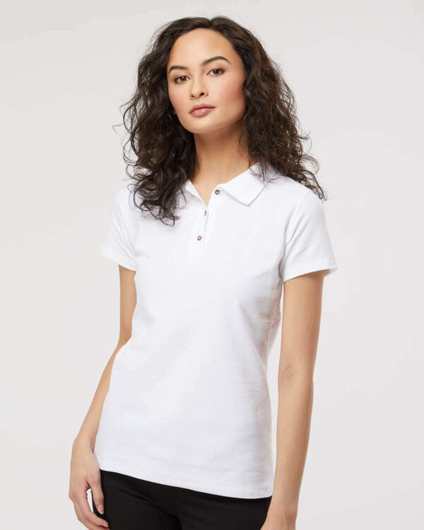 M&O 7600 Women's Ring Spun Polo