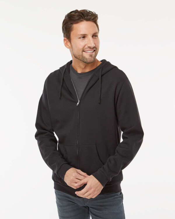 M&O 3331 Unisex Zipper Fleece Hoodie