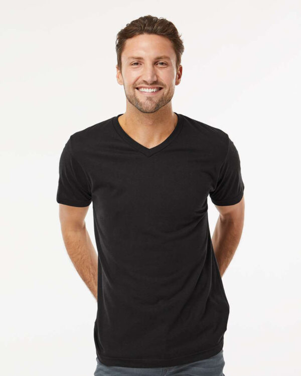 M&O 3543 Fine Blend V-Neck T-Shirt