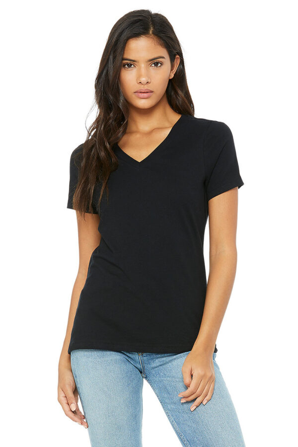 Bella+Canvas 6405 Women’s Relaxed Jersey V-Neck Short Sleeve Tee